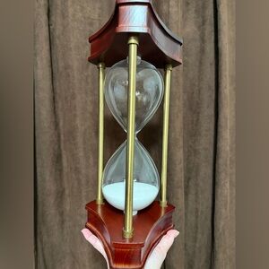 Elegant Brown and Gold Hourglass Decor